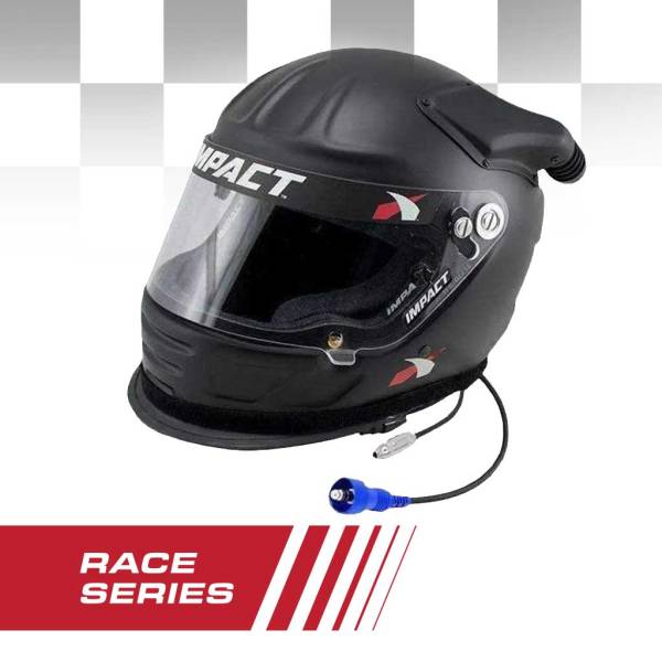 Rugged Radios - Impact RACE Offset Air Draft OS20 Helmet With OFFROAD Wired Helmet Kit XXL | OS20-HK-XXL