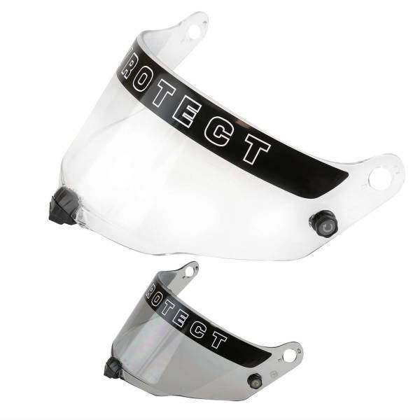 Rugged Radios - Pyrotect Helmet Shield for SA2020 Helmets - Silver Chrome - CLEARANCE Light Smoke | PYRO-SHIELD-SA20-LT