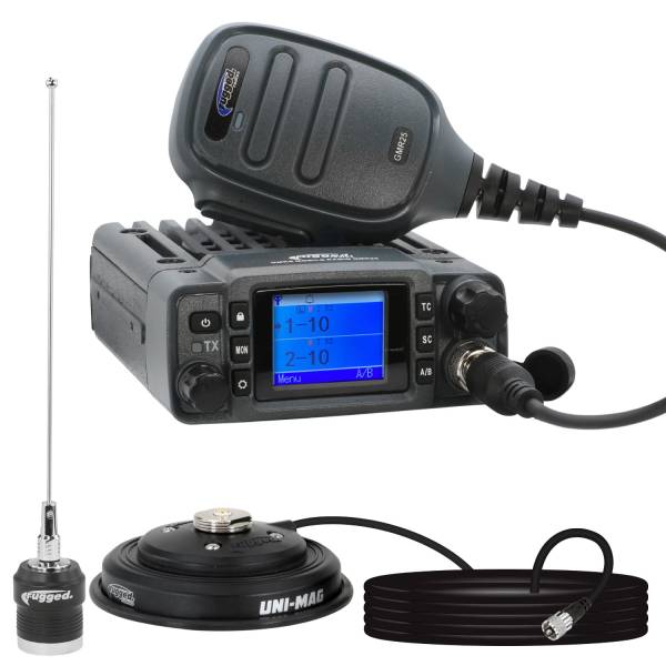 Rugged Radios - Radio Kit - GMR25 Waterproof GMRS Band Mobile Radio with Antenna | RK-GMR25