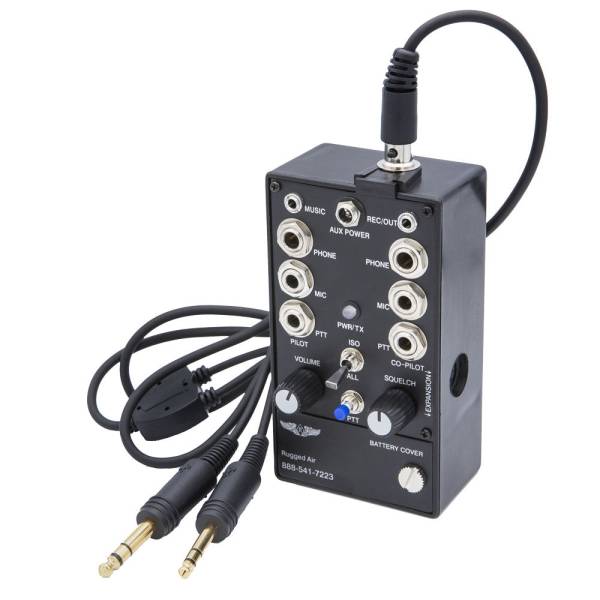 Rugged Radios - Rugged Air RRP2EX 2 Place Expandable General Aviation Pilot Intercom | RRP2EX
