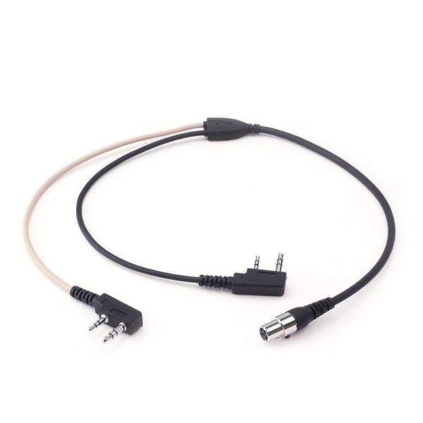 Rugged Radios - DUAL RADIO Splitter - Connect 2 Radios with 1 Listen Only and 1 Transmit and Receive | SPLITTER-RH-LSO