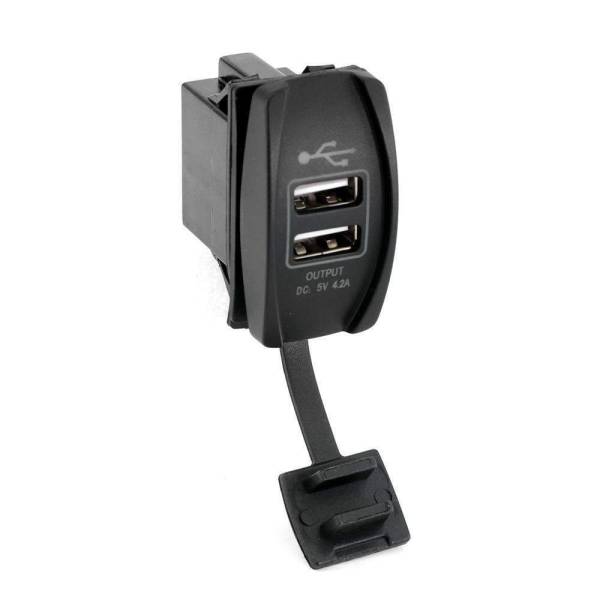 Rugged Radios - USB Rocker Switch Hub with 4.2 Amp Outlet | SW-RS-USB