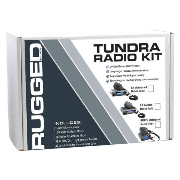 Rugged Radios - Toyota Tundra Two-Way GMRS Mobile Radio Kit GMR25 Waterproof | TK1-GMR25