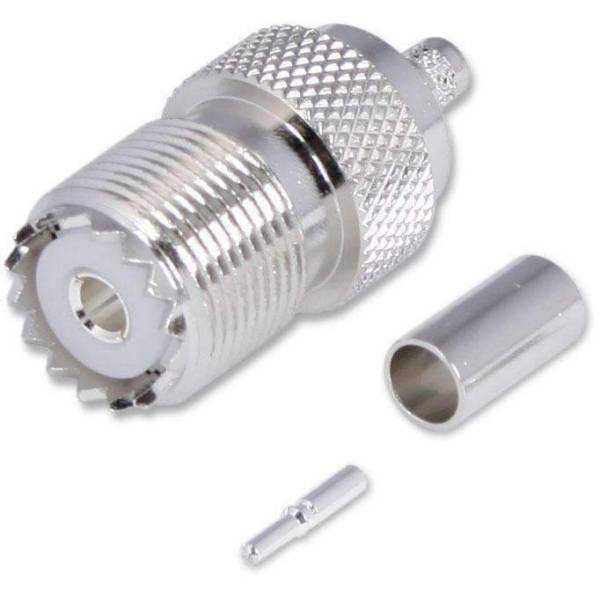 Rugged Radios - Crimp On Female UHF Antenna Connector | UHF-CONN-F