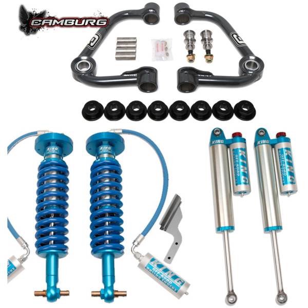 Camburg Suspension - Camburg Ford F-150 4wd '21-24 King 2.5 Performance Kit w/ Adj (UNI CAP UCA) - Kit | CAM-110212-UC