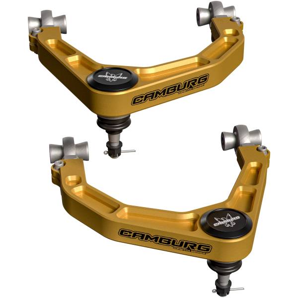 Camburg Suspension - Camburg Ford F-150 Raptor '10-'25 KINETIK Series X-Joint XL Upper Control Arm Kit (GOLD) - Kit | CAM-110234-GLD