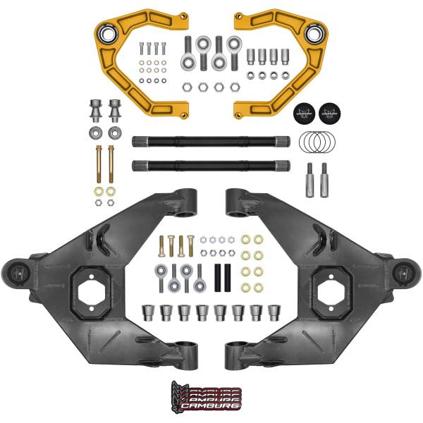 Camburg Suspension - Camburg Ford Bronco '21-24 Trail Series L/T Kit w/ Axles (BILLET UCA) (GOLD) - Kit | CAM-110243-K-GLD