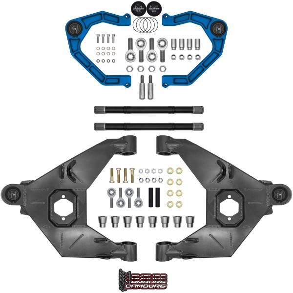 Camburg Suspension - Camburg Ford Bronco '21-24 Trail Series L/T Kit w/ Axles (BILLET XJ UCA) (BLUE) - Kit | CAM-110243-KX-BLU