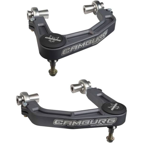 Camburg Suspension - CAMBURG FORD RANGER 2WD/4WD 19-23 KINETIK BILLET UNIBALL UPPER CONTROL ARMS - Kit | CAM-110250-GRY