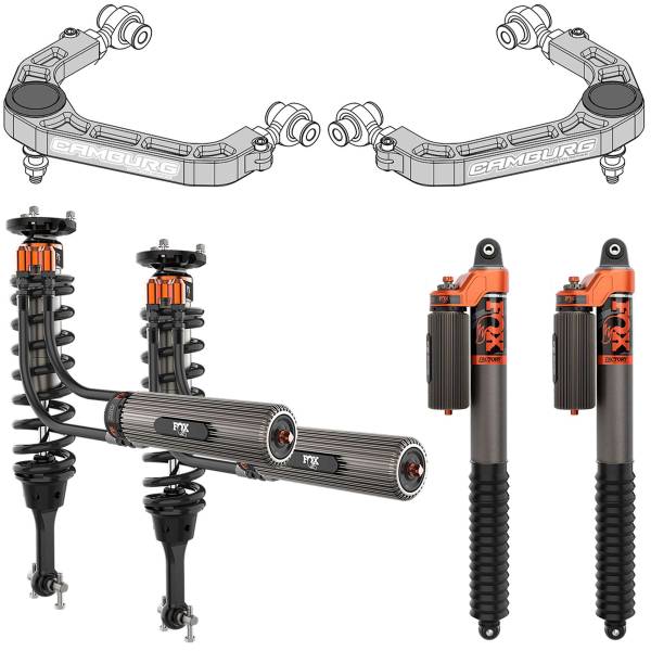 Camburg Suspension - Camburg Ford F-150 4wd '21-24 FOX 3.0 Factory DSC Performance Kit (BILLET UCA) - Kit | CAM-110268-K