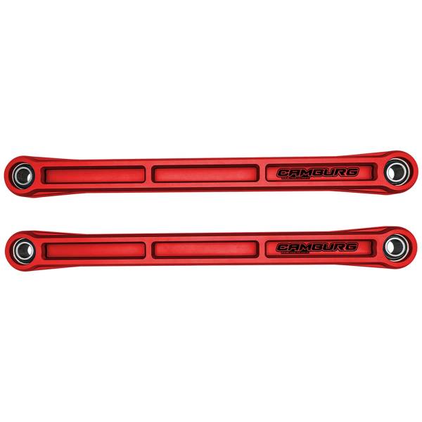 Camburg Suspension - Camburg Ford Bronco '21-24 KINETIK Series Rear Billet Lower Trailing Arm Kit (RED) - Kit | CAM-120032-RED