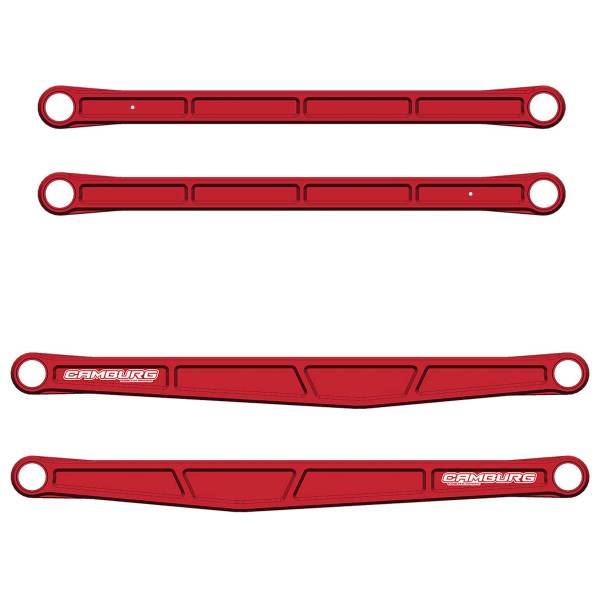 Camburg Suspension - Camburg Ford Raptor '21-24 KINETIK Series Rear Billet Trailing Arm Kit (RED) - Kit | CAM-120033-RED