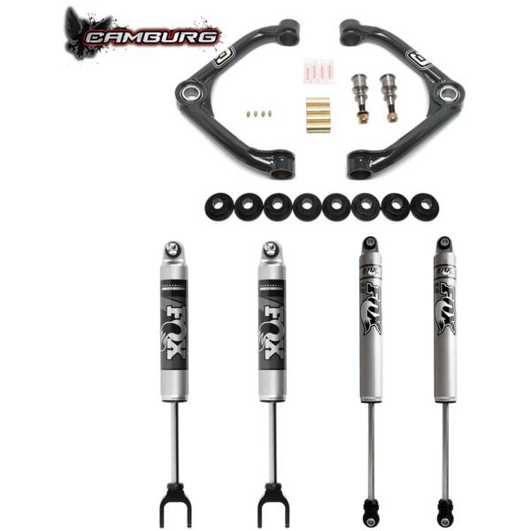 Camburg Suspension - Camburg Chevy/GMC 2500/3500 HD 2wd/4wd '11-19 FOX 2.0 Performance Kit (UNI UCA) - Kit | CAM-210037-U