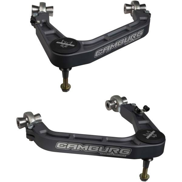 Camburg Suspension - Camburg Chevy/GMC 1500 2wd/4wd '19-24 KINETIK V2 Performance Billet Uniball Upper Arms (GRAY) - Kit | CAM-210099-GRY