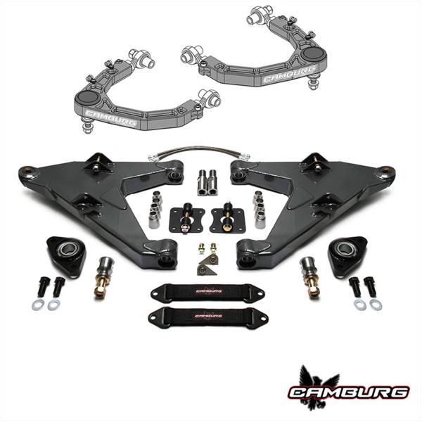 Camburg Suspension - Camburg Toyota Tundra 2wd/4wd '07-21 Race Series L/T Kit (BILLET UCA) - Kit | CAM-310018-K-GRY