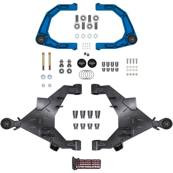 Camburg Suspension - Camburg Toyota Tundra 2wd/4wd '22-24 Trail Series L/T Kit (BILLET UCA) (KING BLUE) - Kit | CAM-310217-K-BLU
