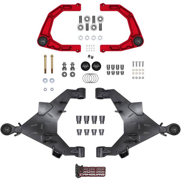 Camburg Suspension - Camburg Toyota Tundra 2wd/4wd '22-24 Trail Series L/T Kit (BILLET UCA) (RED) - Kit | CAM-310217-K-RED