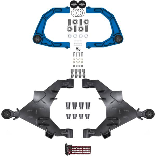 Camburg Suspension - Camburg Toyota Tundra 2wd/4wd '22-24 Trail Series L/T Kit (BILLET XJ UCA) (KING BLUE) - Kit | CAM-310217-KX-BLU