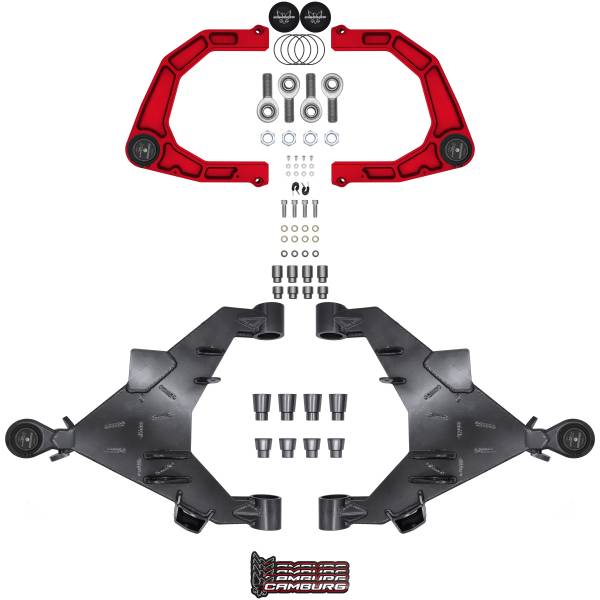 Camburg Suspension - Camburg Toyota Tundra 2wd/4wd '22-24 Trail Series L/T Kit (BILLET XJ UCA) (RED) - Kit | CAM-310217-KX-RED