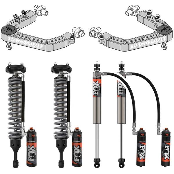 Camburg Suspension - Camburg Toyota Tundra 2wd/4wd '07-21 FOX 2.5 Performance Elite Kit (BILLET UCA) - Kit | CAM-310224-K