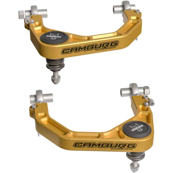 Camburg Suspension - Camburg Toyota Tacoma 2wd/4wd 2024 KINETIK V2 Performance Billet X-Joint XL Upper Arms (GOLD) - Kit | CAM-310277-GLD