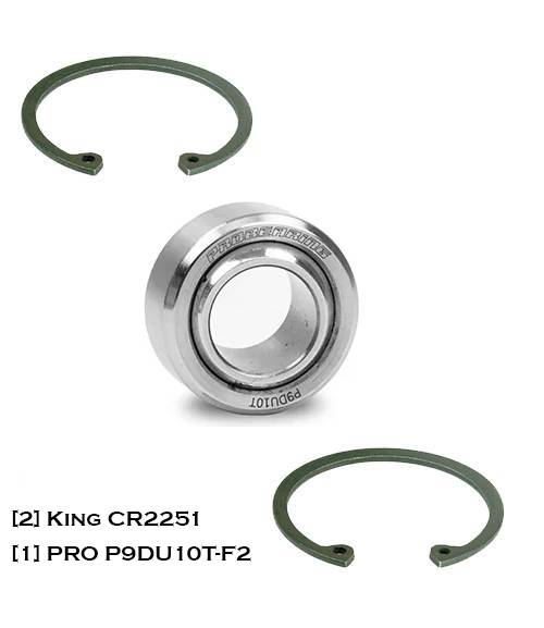 King Shocks - King Shocks Uni-Ball (Heim) Kit | Includes: (1) ProBearing P9DU10T-F2, (2) King CR2251 Snap Rings