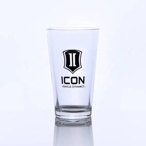 ICON 16-Ounce Pint Class w/Stacked Logo