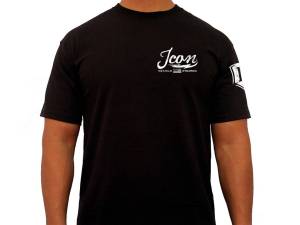 ICON Vintage-Logo Tee – Black, Medium