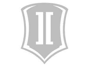 ICON Vehicle Dynamics Shield Logo Sticker, Silver, 15” Tall