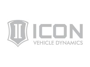 ICON Vehicle Dynamics Standard Logo Sticker, Silver, 12” Wide