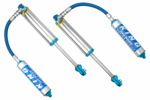 King 3.0" X 14 INCH TRAVEL Internal Bypass Hose Remote Reservoir Non-Adjustable | RS3014-SS-I