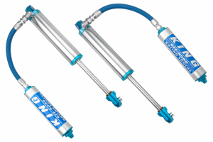 King 3.0" X 16 INCH TRAVEL Smooth Body Hose Remote Reservoir Non-Adjustable | RS3016-SS