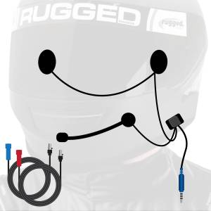 SUPER SPORT Wired Helmet and Cable Kit with Alpha Audio Speakers and Mic | 2P-SPORT-HK