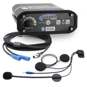 2 Person - RRP696 Gen1 Bluetooth Intercom with Super Sport Cables and Helmet Kits | 696-SS-2P-HK