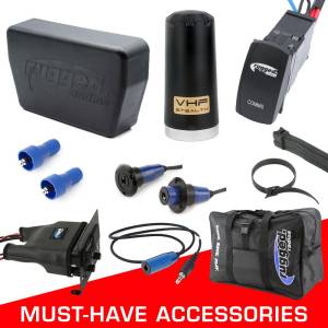 Alpha Accessory Pack For Rugged UTV SXS Intercom Radio Communication Systems Without Intercom Extension Cables (for Headsets) | ALPHA-ACCY-KIT-HS