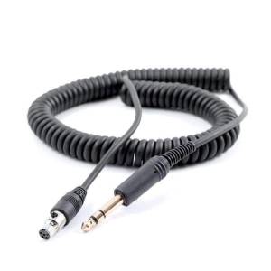 Fire Truck Intercom Headset Coil Cord for 1/4 Style Jacks | CC-1/4