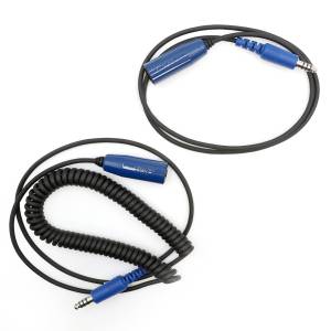 RUGGED Wired Headset or Helmet Kit Extension Cables Coil Cord | CC-OFF-EXT