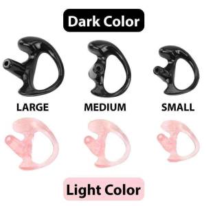 Rubber Ear Mold Buds for Acoustic Tubes Left Ear / Light Color | EML-KIT