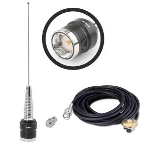 UHF External Antenna Kit for Handheld Radios (UHF 450 - 470 MHz) Motorola BNC Adapter | EXT-ANT-KIT-UHF-MOT