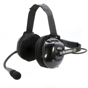 FHS Behind-The-Head Fire Safety Industrial Headset With PTT Button / No Cable | FHS-42-PTT