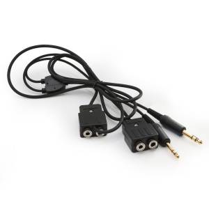 General Aviation Pilot Headset Extension Splitter Cable | GA-SPLITTER