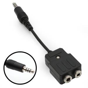 General Aviation to Helicopter Pilot Headset Adapter | GA2HELI-ADPT