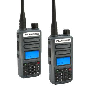 2 PACK - Rugged GMR2 PLUS - GMRS / FRS Two Way Handheld Radios Safety Orange | GMR2-PLUS-2-PACK-ORN