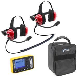 BUNDLE - H80 Track Talk Linkable Intercom Headset with NITRO BEE XTREME UHF Race Receiver and Carry Bag | H80-FAN