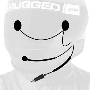 Peltor 4-Conductor Helmet Kits Mic / 1/8 Ear Bud Jack / Straight | HK-PF-3.5