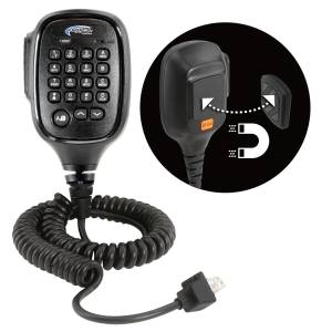 Hand Mic for RDM-DB Mobile Radios with Scosche Surface Magnetic Mount | HM-RDM-MM