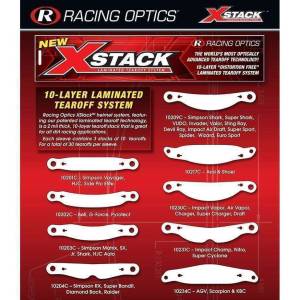 XStack Tear Offs for Impact Simpson Shark Vudo Invader Sting Ray Devil Ray - 10209C | IMPACT-TEAROFFS
