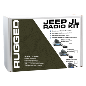 Jeep Wrangler JL JLU and Gladiator JT Two-Way GMRS Mobile Radio Kit G1 Waterproof | JP1-G1