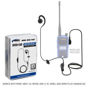 Lapel Mic - 1 Wire with Ear Hook for Handheld Radios | LM-LT-RH