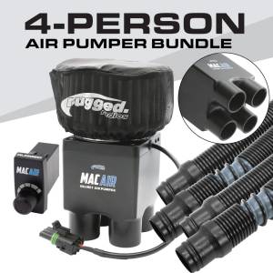 MAC Air 4-Person Helmet Air Pumper (Bundle) | MAC-4P-KIT